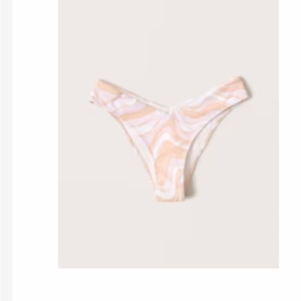 Abercrombie high leg cheeky bikini bottoms